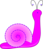 Purple Cartoon Snail Clip Art